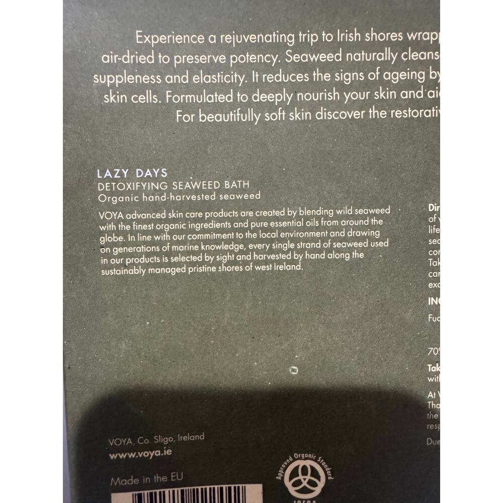 VOYA Lazy Days Organic Detox Seaweed Bath Ireland - Picture 6 of 8
